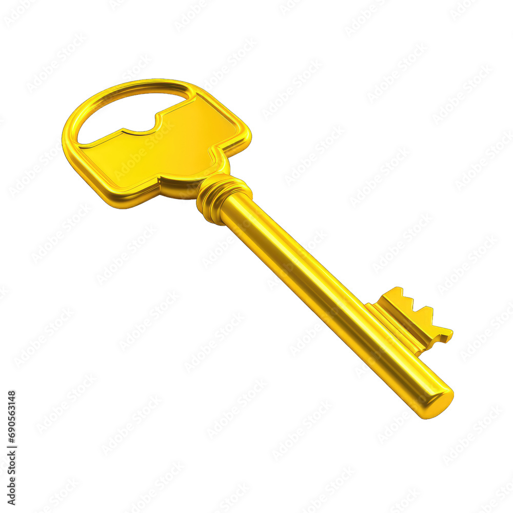 3d golden key isolated on transparent or white background, png 3d golden key isolated on transparent or white background, png