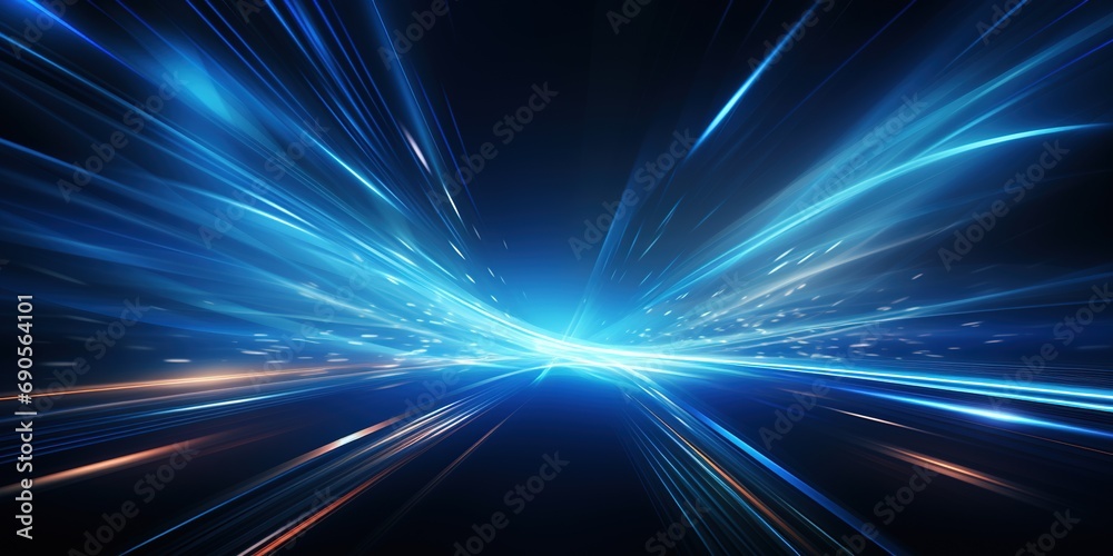 Technology Light Rays Vector Abstract, science, futuristic, energy technology concept ...