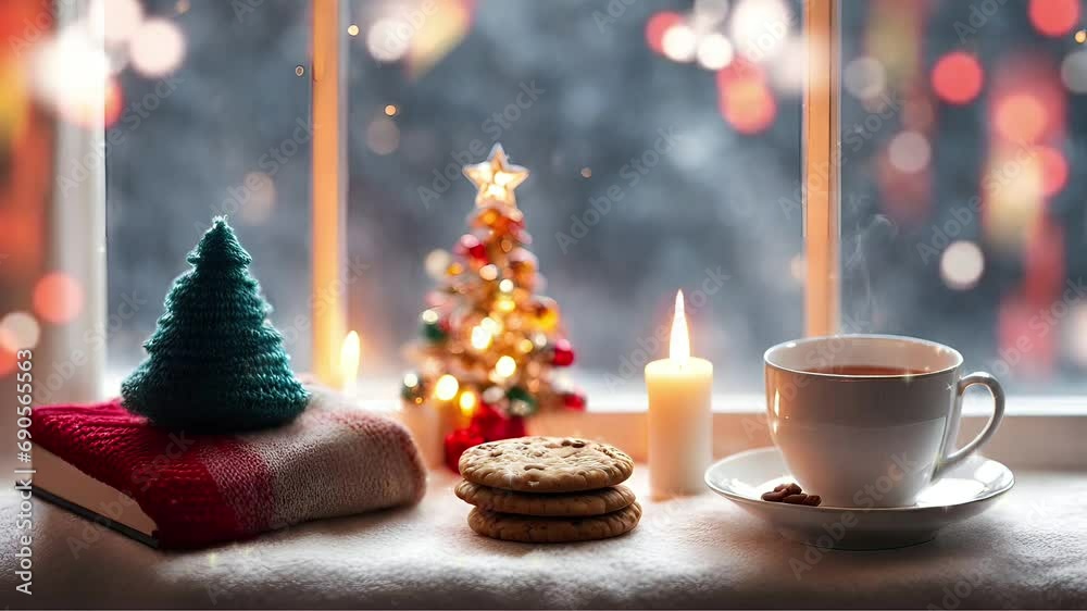 christmas tree and candles christmas tree and candles
