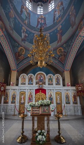 The Church of St. Spyridon of Trimifuntsky the Wonderworker in the village of Severskaya, Krasnodar Territory, Russia, 06.12.2023