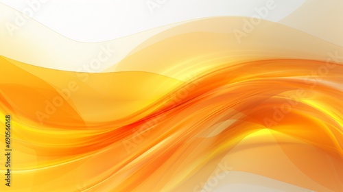 Bright and vivid orange and yellow wavy sunshiny rays of ribbon in this swirling abstract background photo