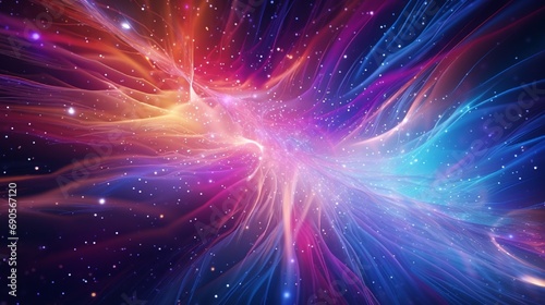 Colorful abstract background with sparks