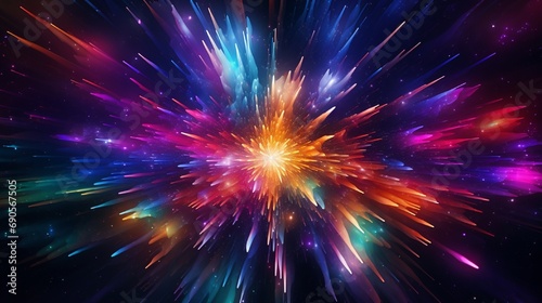 Colorful abstract background with sparks