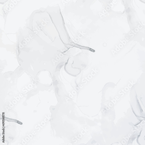 Grey Marble Stone Texture. Light Gradient Background. Light Rock Wall. Grey Alcohol Ink Background. Vector Abstract Painting. White Water Color Repeat. Fluid Elegant Grunge. White Marble Watercolor.