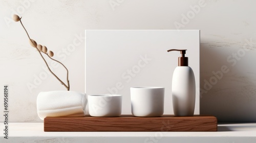 A set of Aroma spa products container mockup.