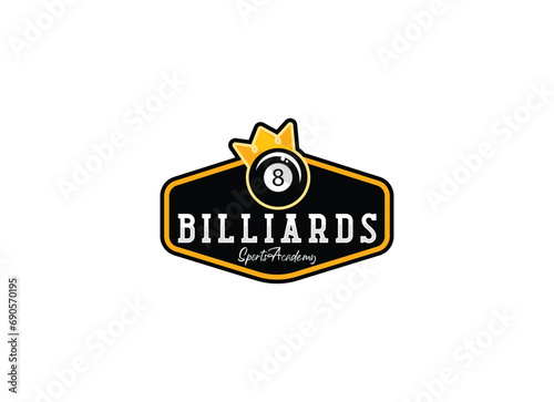 Billiard club Logo Template Design