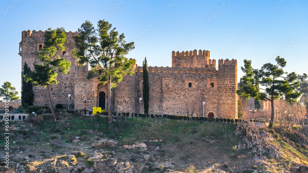 Medieval fort building in Toledo, Spain