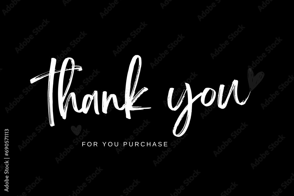 THANK YOU FOR YOUR PURCHASE CARD WALLPAPER AND NEGATIVE SPACE YOU CAN WRITE ANYTHING 