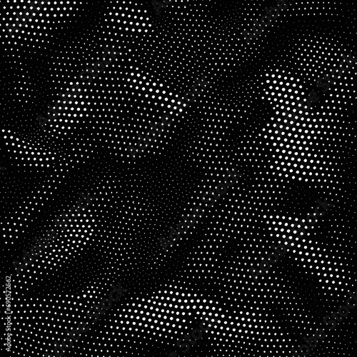 Obraz na płótnie Dark halftone pattern w salonie