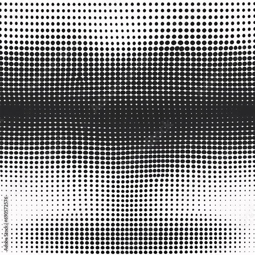 Halftone pattern in black and white