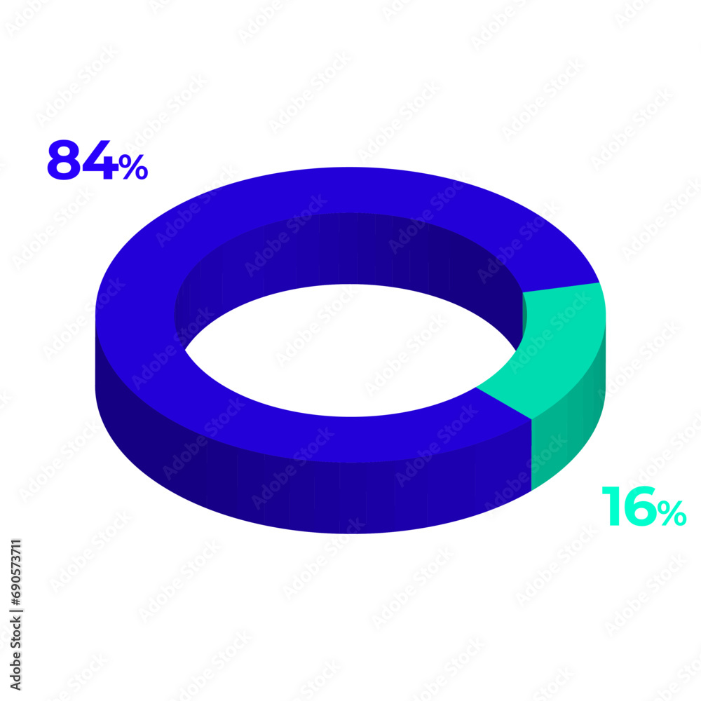 16 84 3d donut pie chart illustration eps vector 16 84 3d donut pie chart illustration eps vector