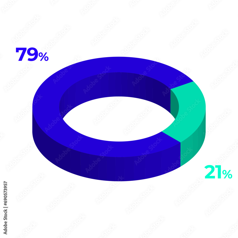 21 79 3d donut pie chart illustration eps vector 21 79 3d donut pie chart illustration eps vector
