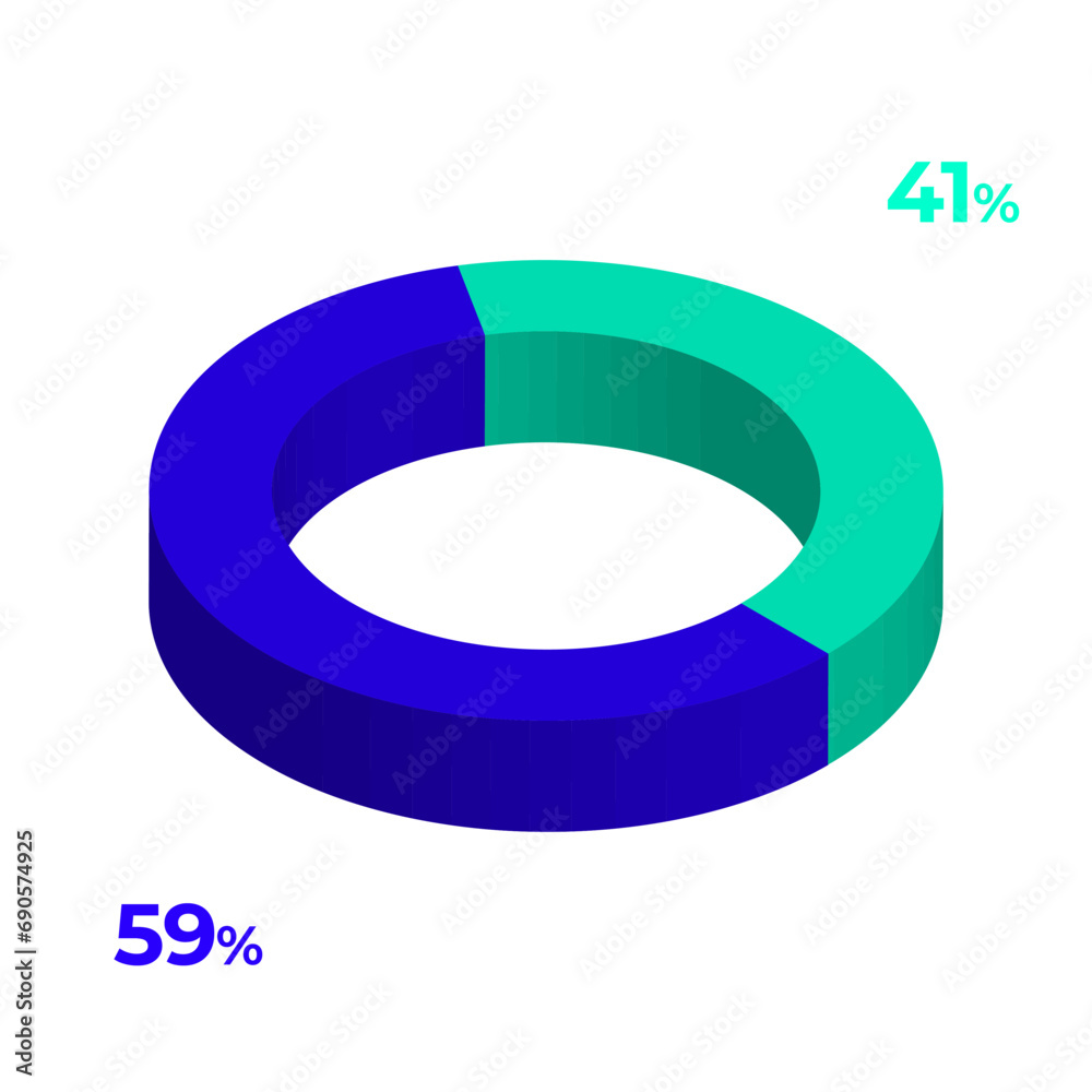 59 41 3d donut pie chart illustration eps vector 59 41 3d donut pie chart illustration eps vector