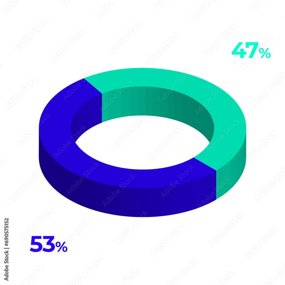 47 53 3d donut pie chart illustration eps vector 47 53 3d donut pie chart illustration eps vector