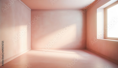 Minimalist Empty Room with Soft Light and Shadow © Svetlana Kolpakova