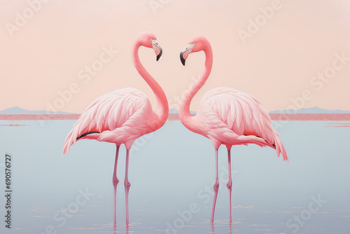Pink Flamingo Family 2