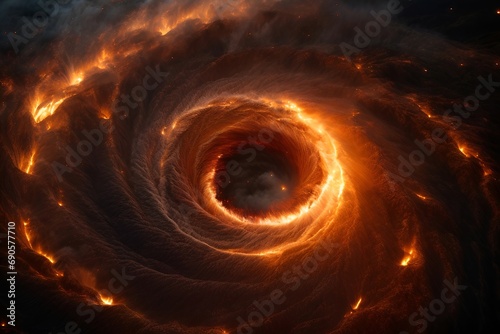 A Mesmerizing Spiral of Fire