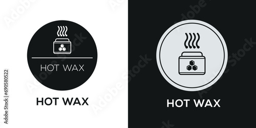 Creative (Hot wax) Icon, Vector sign.
