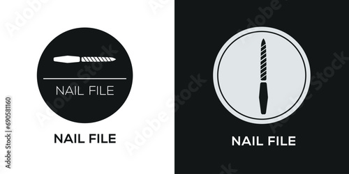 Creative (Nail file) Icon, Vector sign.