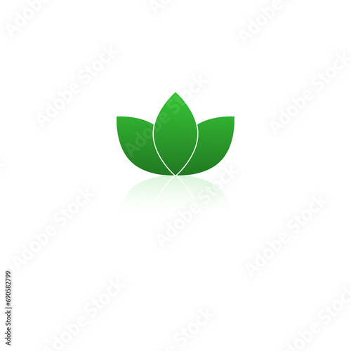 Agriculture leaf icon isolated on transparent background