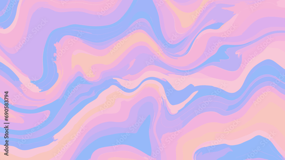 Liquid Trippy Pastel Abstract Background Pattern