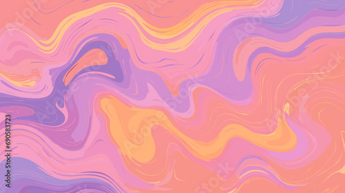Liquid Trippy Pastel Abstract Purple Orange Background Pattern