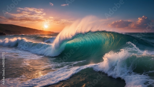 Beautiful Sea and Mesmerizing Waves