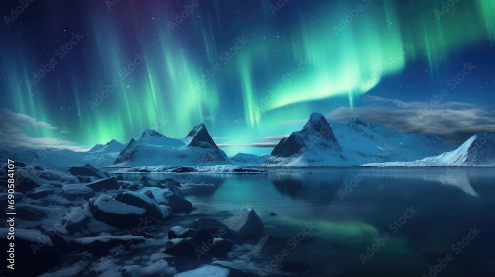 Fototapeta premium Aurora borealis
