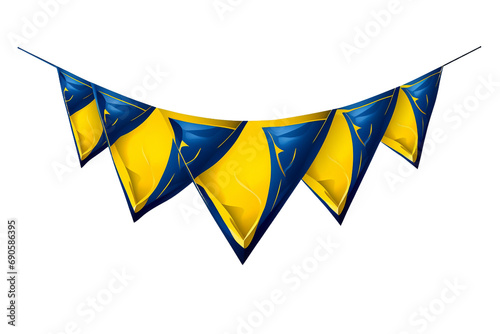 Soccer Squad's Signature pennant isolated on a transparent background