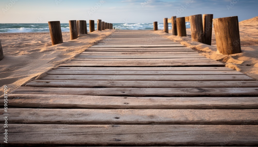 A Serene Path to the Shore