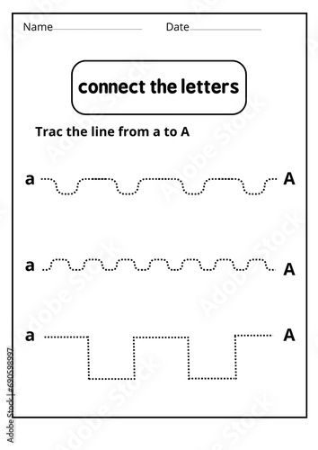 letter a worksheets for kindergarten - learning letter a activities - Lesson plan for letter A -writing letter a worksheet  