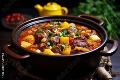 Cazuela: Hearty Traditional Stew with Meat, Vegetables, and Spices