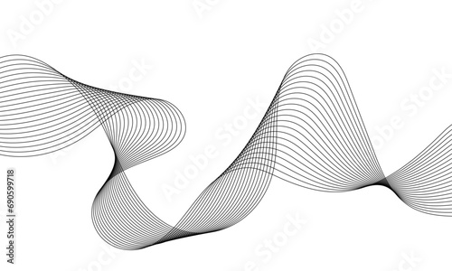 Abstract wavy curve lines background. Abstract frequency sound wave lines and technology curve lines background. Abstract business wave curve lines background.