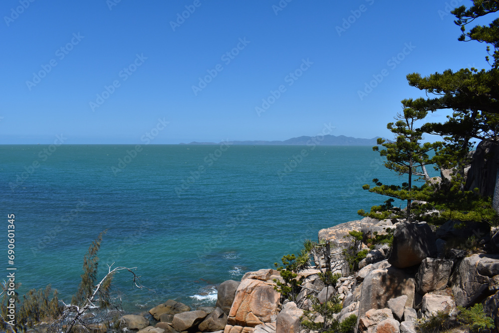 Coastal Walkway scenic view between Nelly Bay and Geoffrey Bay, Magnetic Island, Queensland, Australia