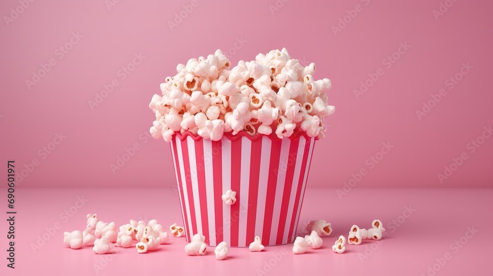 St. Valentine's Day. popcorn packaged with a heart design