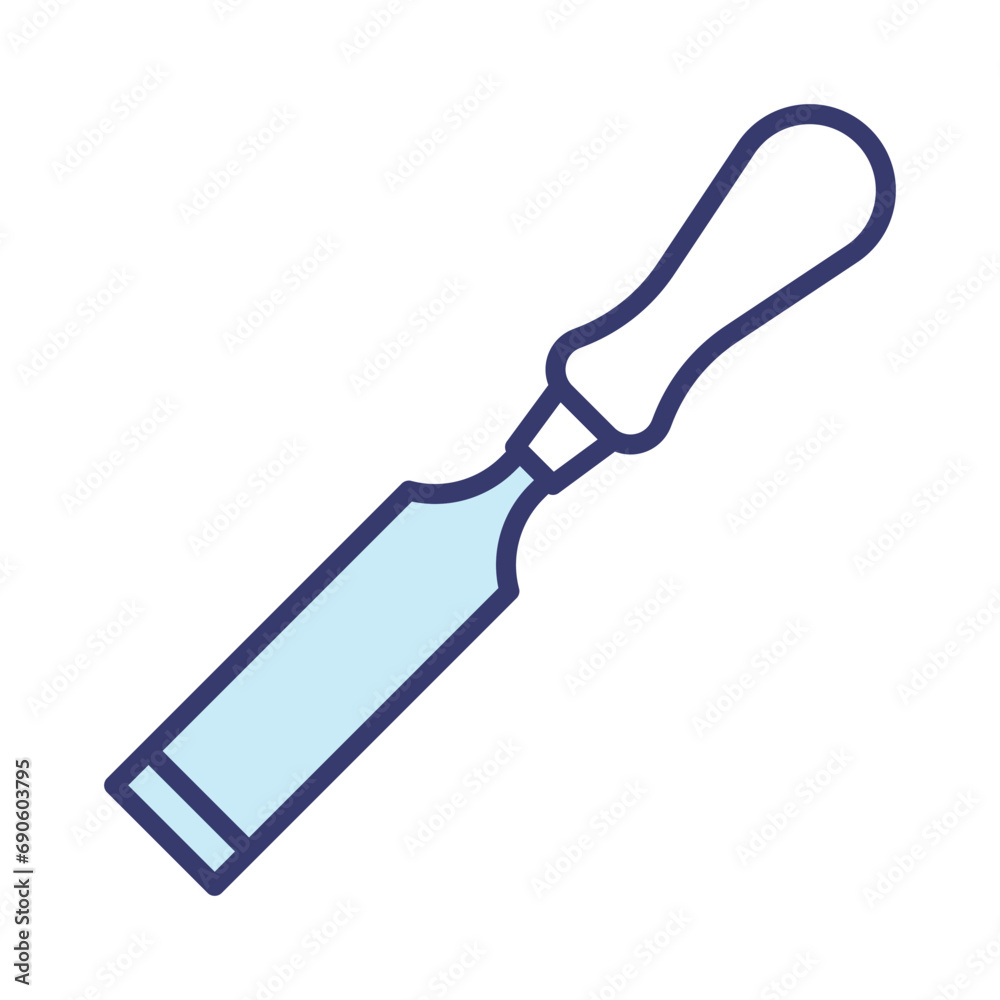 chisel icon vector design template in white background chisel icon vector design template in white background