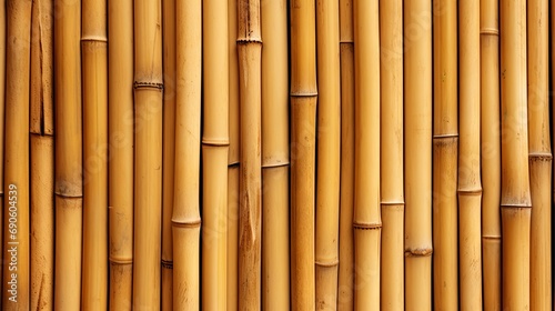 Bamboo sticks wall texture background photo