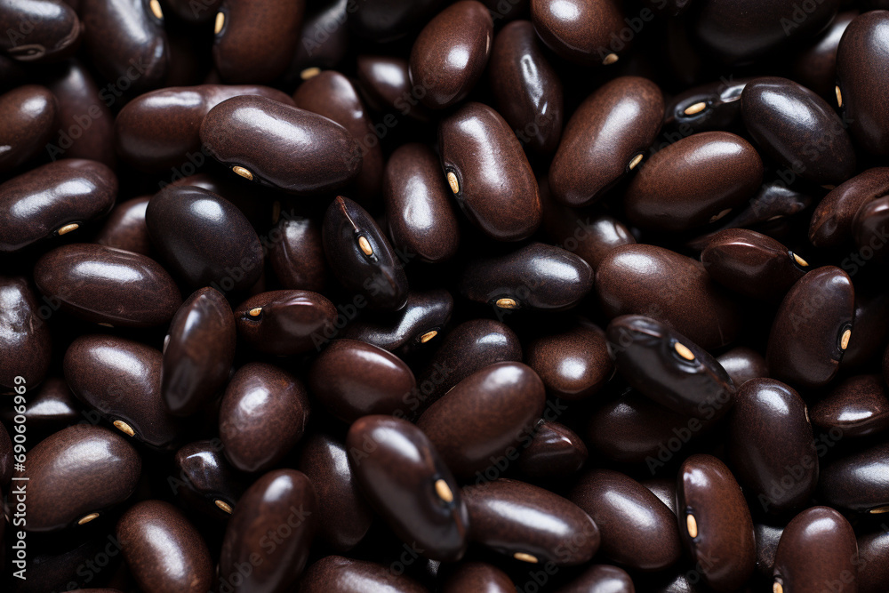 Heap of many black or dark brown beans, closeup detail from above. --ar 3:2 --v 5.2 Job ID: 7808580b-651c-4759-8c52-bb3c1f76b693 Heap of many black or dark brown beans, closeup detail from above. --ar 3:2 --v 5.2 Job ID: 7808580b-651c-4759-8c52-bb3c1f76b693
