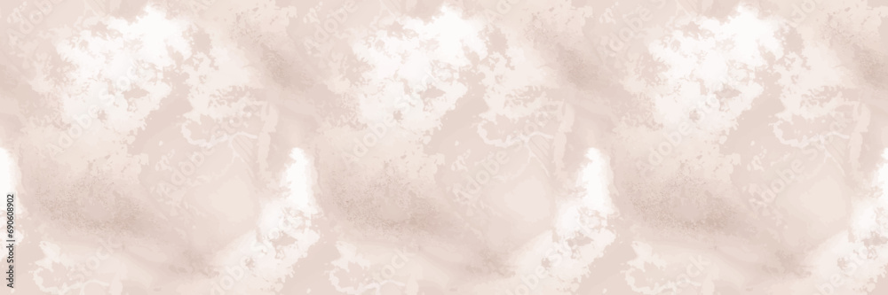 Cream Marble Texture. Floor Pastel Pattern. Brown Seamless Watercolor. Light Pale Tile. Beige Marble Background. Beige Alcohol Ink Watercolor. Brown Water Color Repeat Slate. Vector Seamless Template