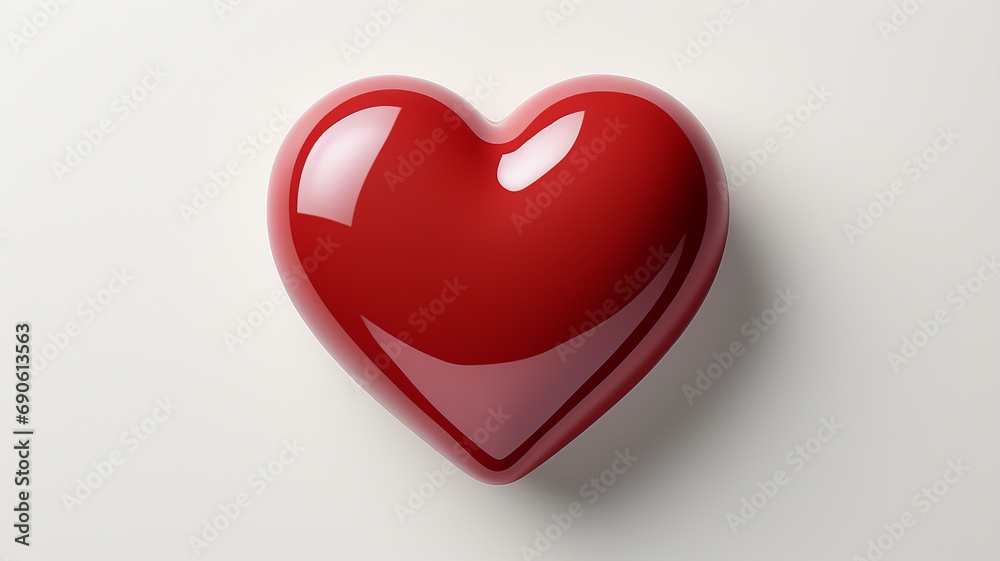3d photo of a sweet heart wallpaper made with generative AI 3d photo of a sweet heart wallpaper made with generative AI