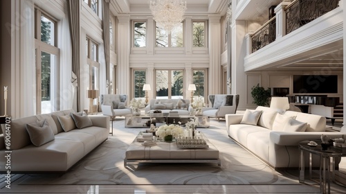 Luxury living room of house in beautiful design © Classy designs