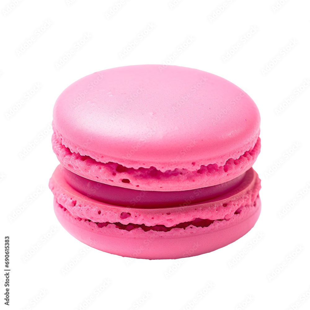 Pink macaron on isolated background Pink macaron on isolated background