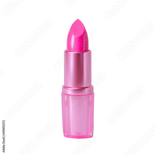 Pink lipstick on isolated background