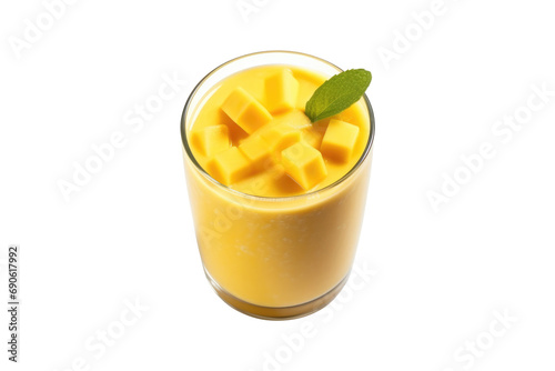 Smoothie mango fresh isolated on transparent background.
