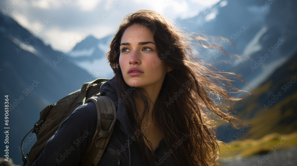 Woman hiking Woman hiking