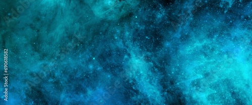 Foto blue abstract galaxy winter dark blue night mode event cover page space for text