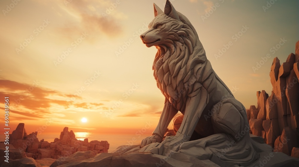 The fox limestone formation faces the sun with the intercession tear formation The fox statue, truly evil wolf sunset towards the sun to make more interesting sunsets while watching. The fox limestone formation faces the sun with the intercession tear formation The fox statue, truly evil wolf sunset towards the sun to make more interesting sunsets while watching.