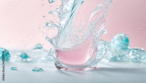 Tranquility: Abstract Splash and Bubble Motifs in Liquid Drop Imagery
