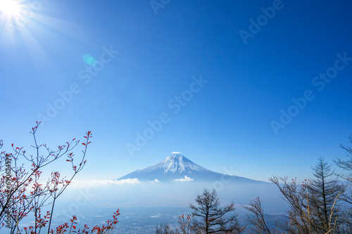 Mt. Fuji under the Blue Sky