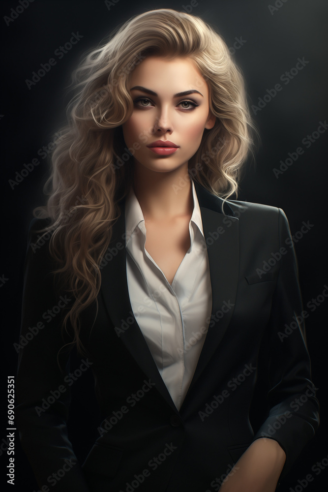 stylish young business woman in a suit stylish young business woman in a suit